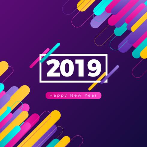 Happy New Year Instagram Post vector