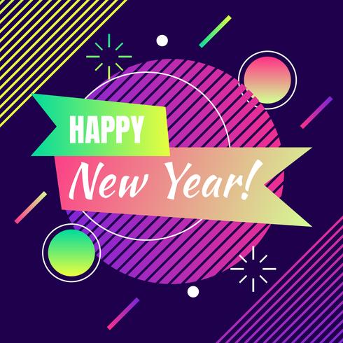 Happy New Year Template vector