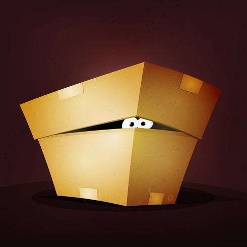 Surprise Inside Birthday Cardboard Box vector