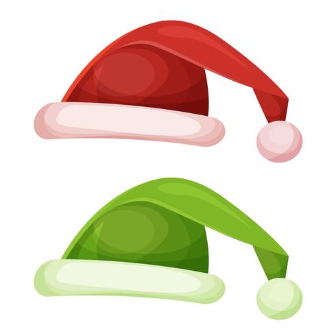 Sombrero de santa claus vector