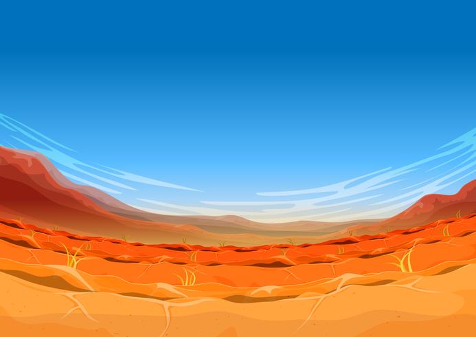 Seamless Far West Desert Landscape For Ui Game vector