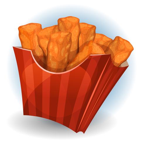 Chicken Dips Inside Red Package vector