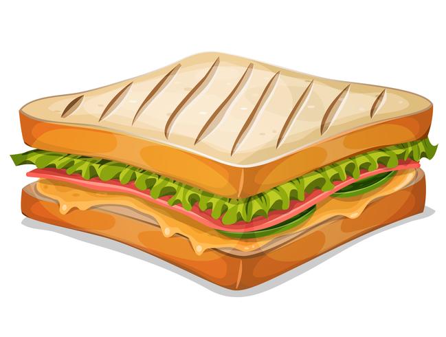 Icono de sándwich francés vector