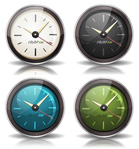 Watches Icons Set vector