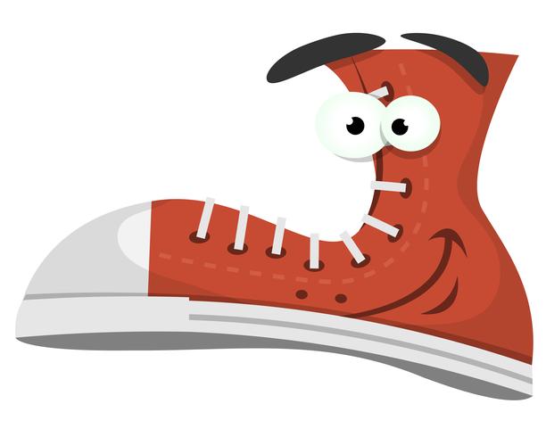 Funny Shoe Character vector