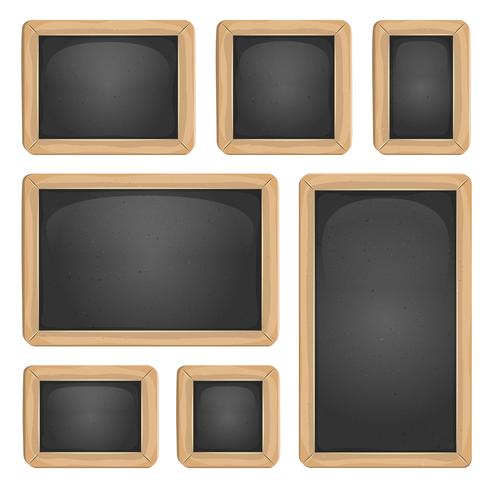 School Blackboard Set vector