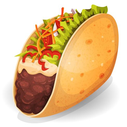 Icono de Tacos Mexicanos vector