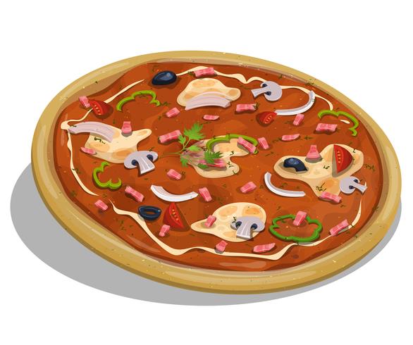 Pizza italiana vector