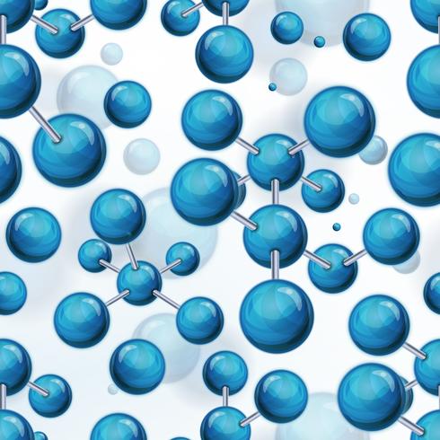 Seamless Molecules Background vector