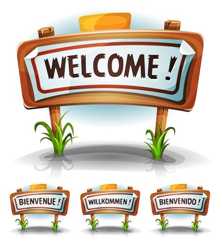 Welcome Farm Or Country Sign vector