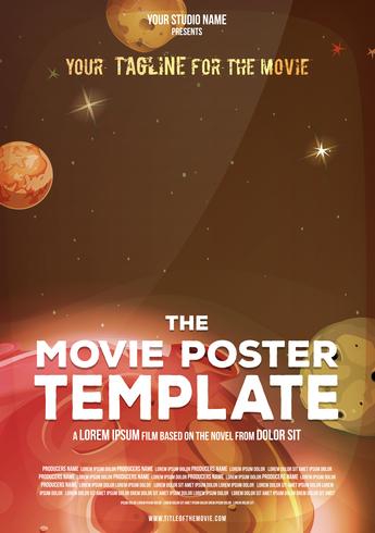 Movie Poster Template vector