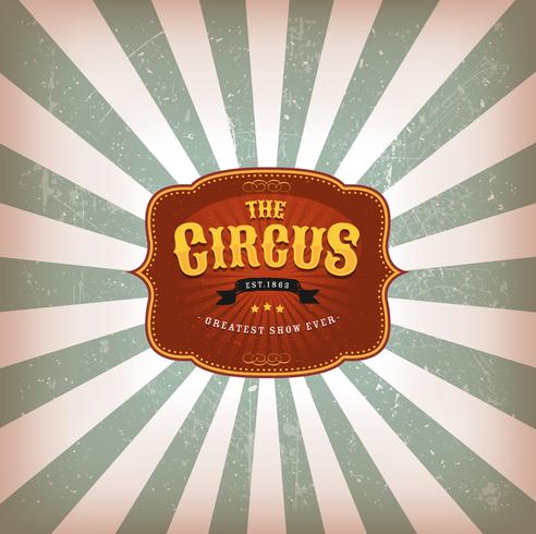 Retro Circus Background With Texture vector