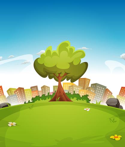 Spring City Landscape vector