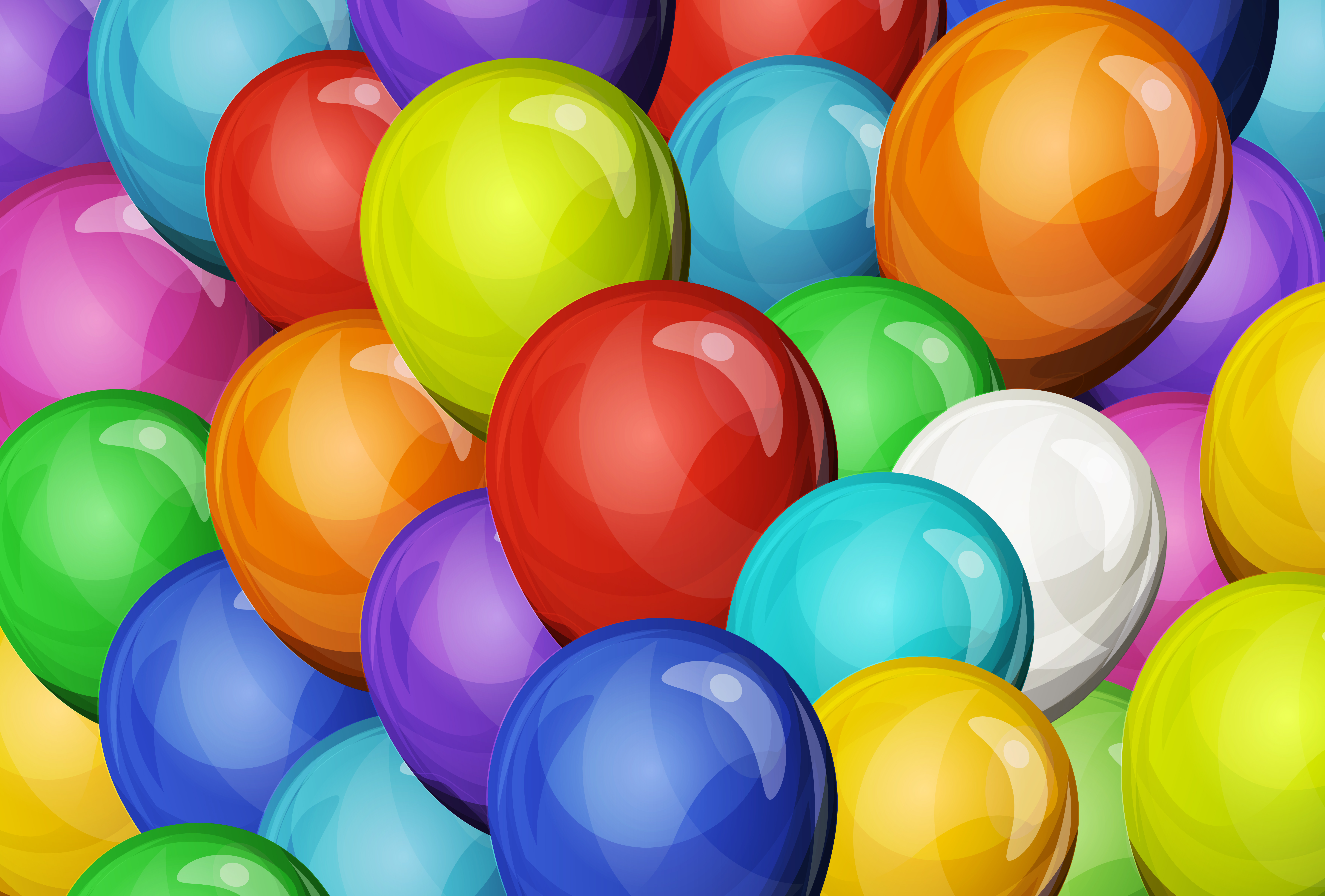 Abstract Party Balloons Background 265111 Vector Art at Vecteezy
