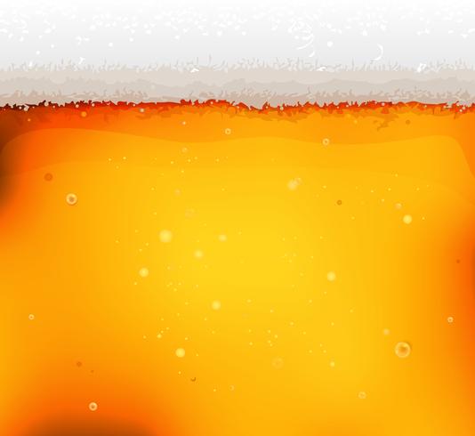 Beer Texture Background With Froth And Bubbles vector