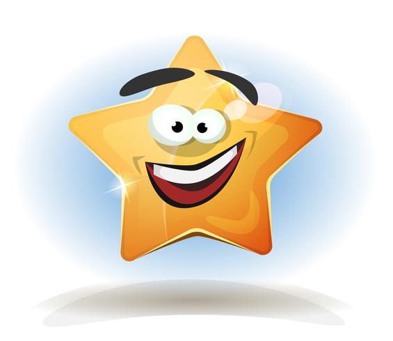 Funny Star Character Icon vector