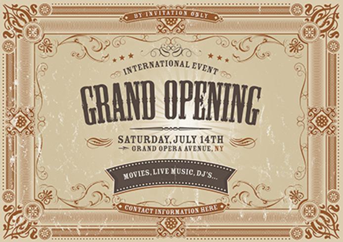 Vintage Horizontal Invitation Background vector