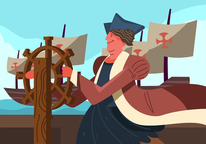 Christopher Columbus vector
