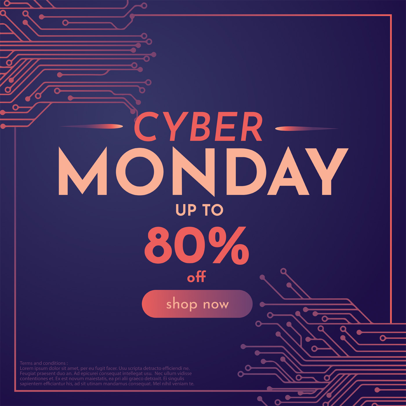 Cyber Monday Vector Design 265378 Vector Art at Vecteezy