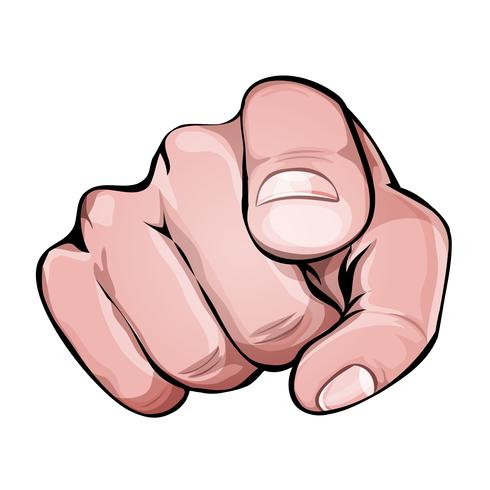 We Want You Pointing Finger Icon vector