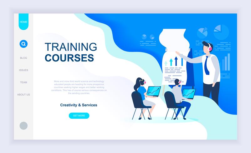 Training Courses Web Banner vector