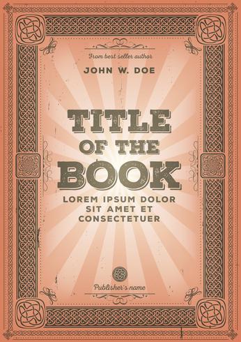 Vintage Retro Book Cover Design vector