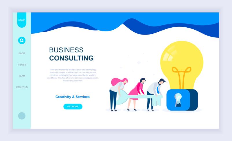 Business Consulting Web Banner vector