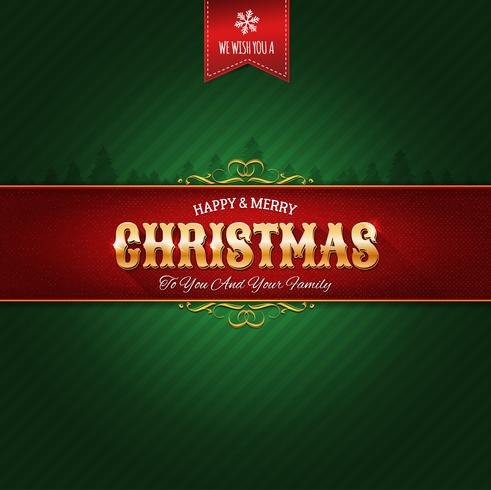 Retro Christmas Ornament Background vector