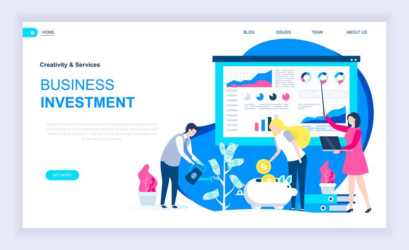 Business Investment Web Banner vector