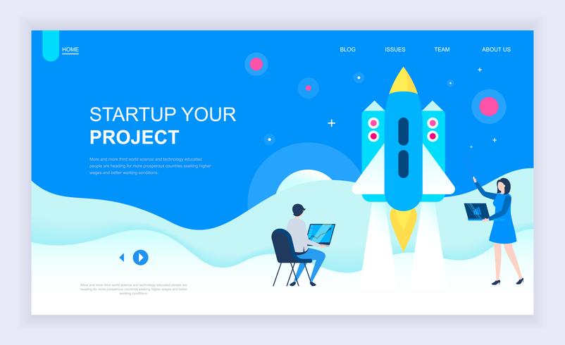 Startup Web Banner vector