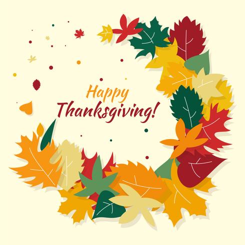 papercraft thanksgiving vector