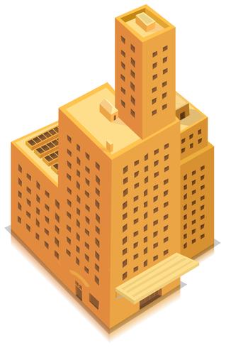 Isometric Business Big Building vector