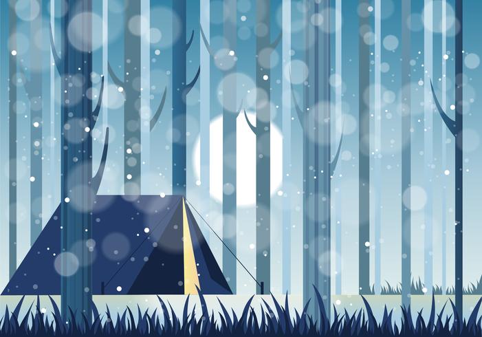 Vector Winter Landscape illustration