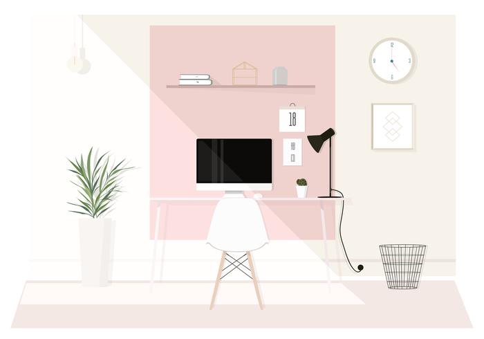 Vector Designer Room Illustration