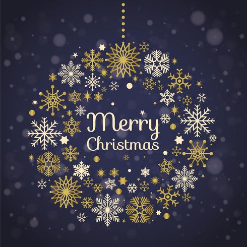 Vector Christmas Greeting Card Design