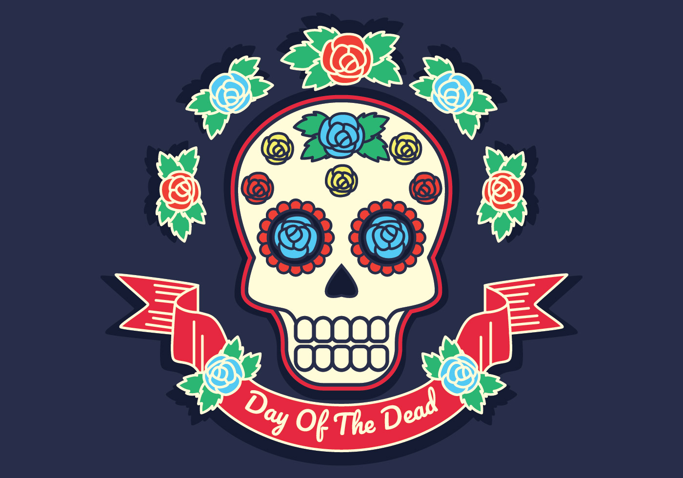 Download Day Of The Dead Vector Illustration - Download Free ...