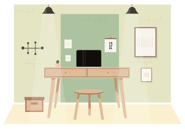 Vector Designer Room Illustration 