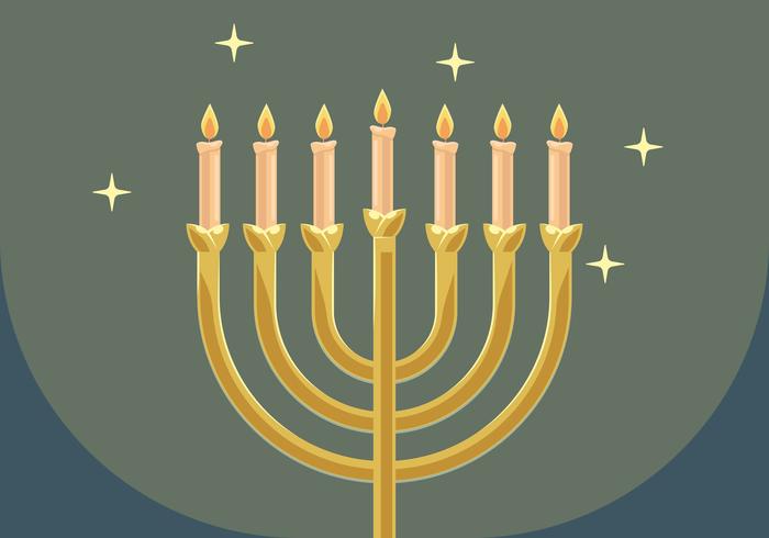 Ilustración vectorial menorah vector