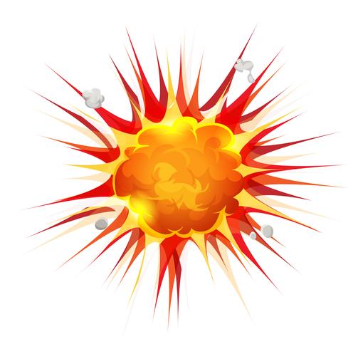 Comic Firebomb Explosion vector