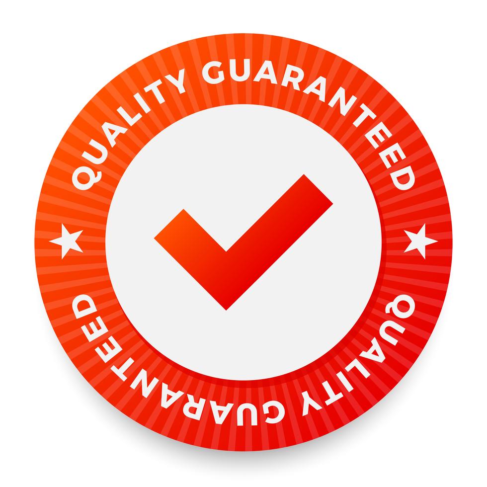 Quality guarantee label, round stamp for high quality products 265790 ...