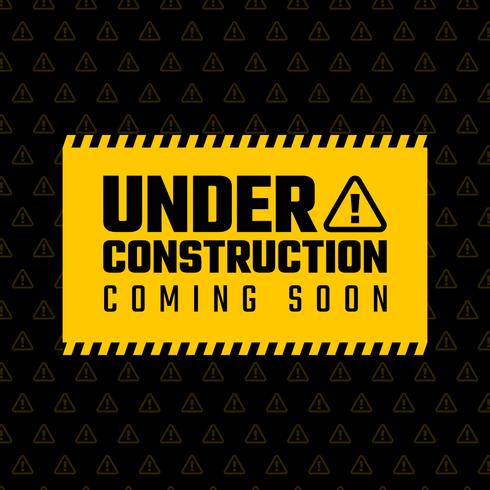 Under construction design, website development concept, illustration vector