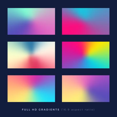 Gradient backgrounds, soft color blend theme vector