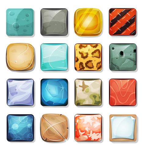 Buttons And Icons Set For Mobile App And Game Ui vector
