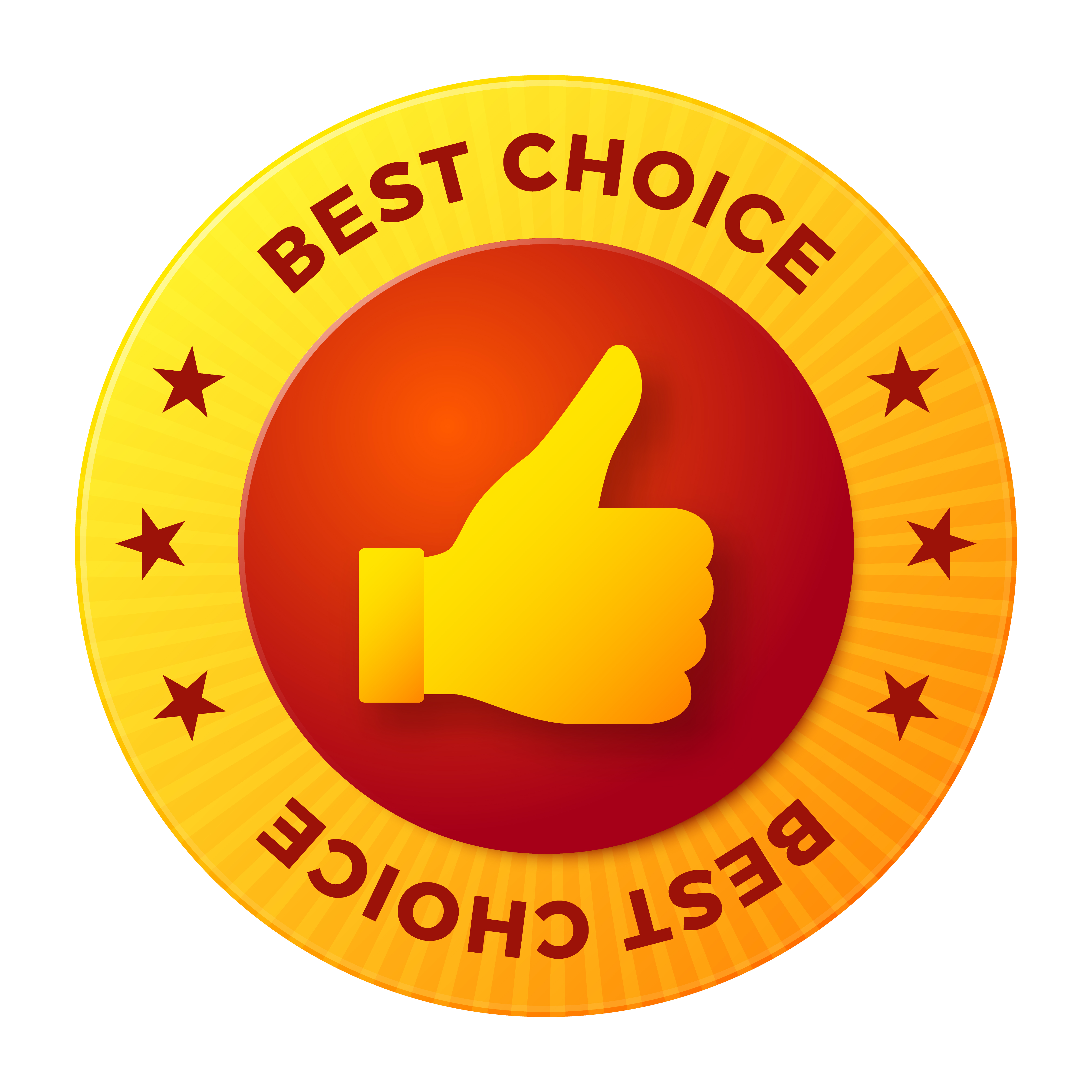 Best choice label, round stamp for high quality products 265955 Vector