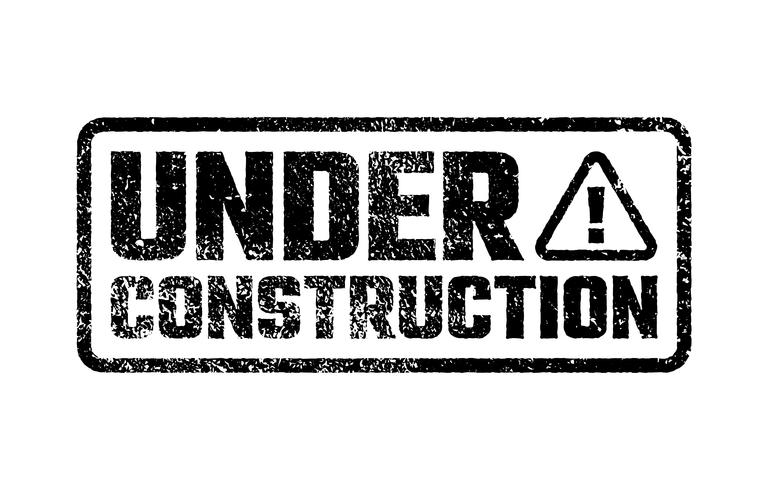 Under construction design, website development design, illustration vector