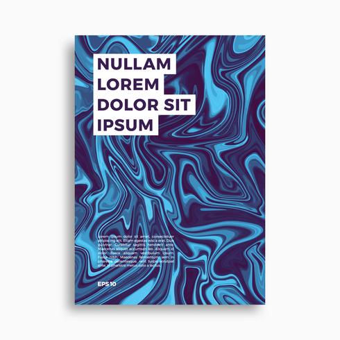 Cover page design, Creative liquid background vector