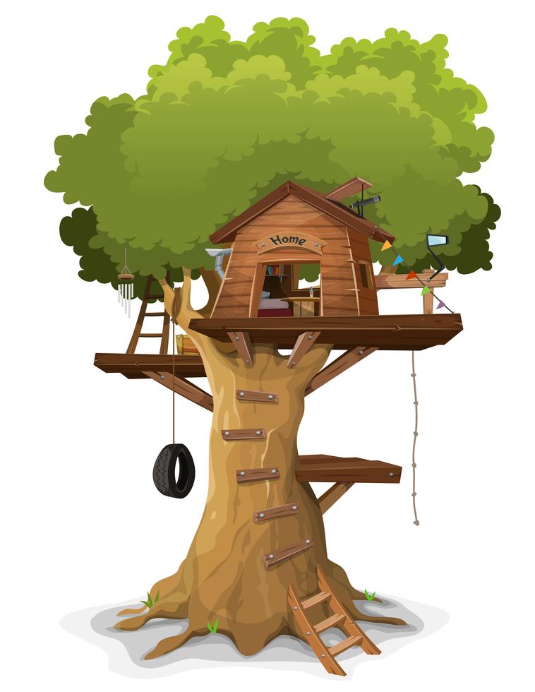 Tree House 265997 Vector Art at Vecteezy