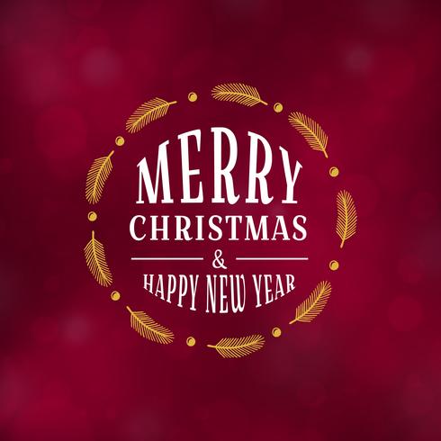 Merry Christmas typography design vector illustration