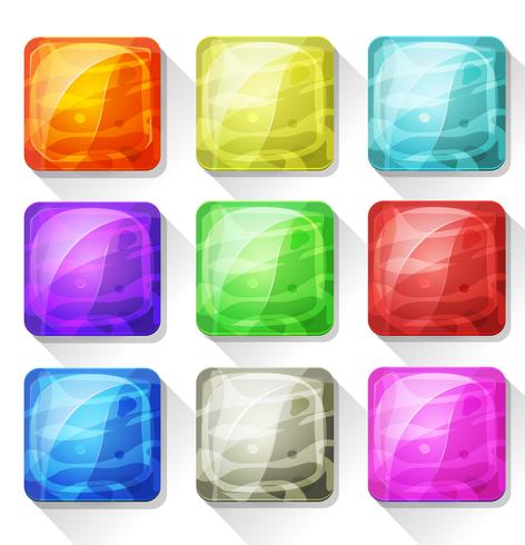 Fancy Icons And Buttons For Mobile App And Game Ui vector