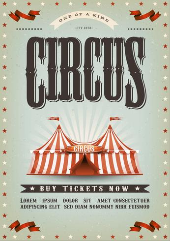 Diseño del cartel del circo vector